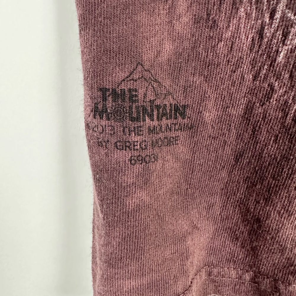 The Mountain Sloth T Shirt Small Brown Animal Tie Dye Nature - Picture 3 of 6